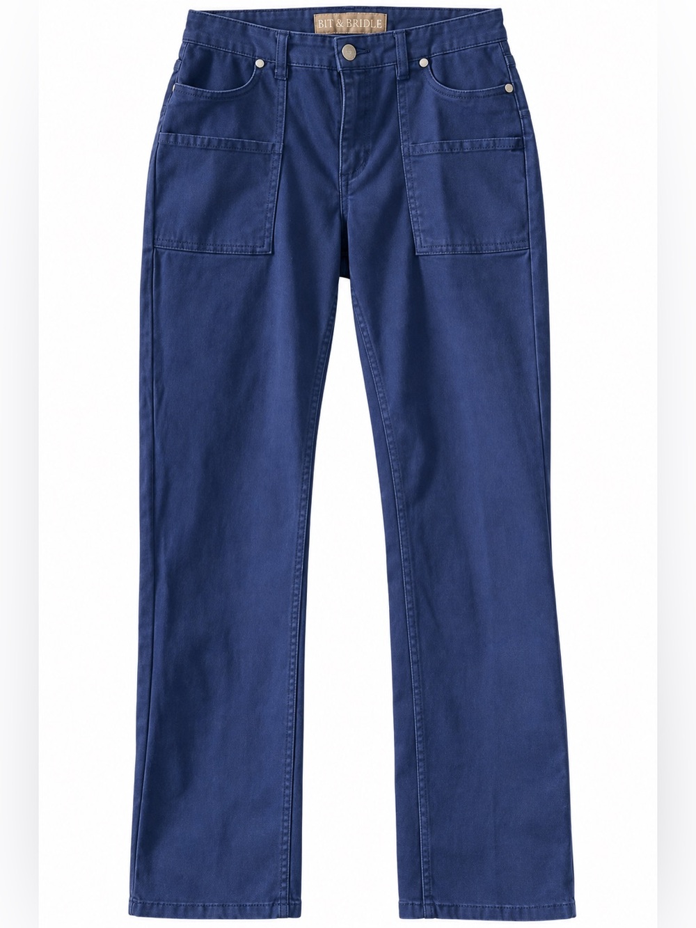 Bit & Bridle Equestrian Utility Pants Size 6 Navy Straight Leg Stretch